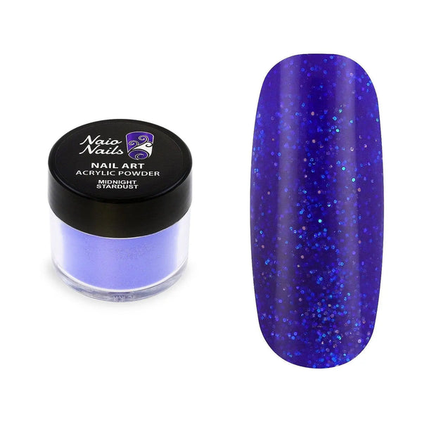 Midnight Stardust Shimmer Acrylic Powder - 12g   Naio Nails