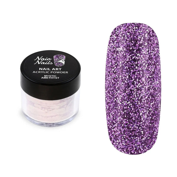 Mystic Amethyst Glitter Acrylic Powder - 12g   Naio Nails