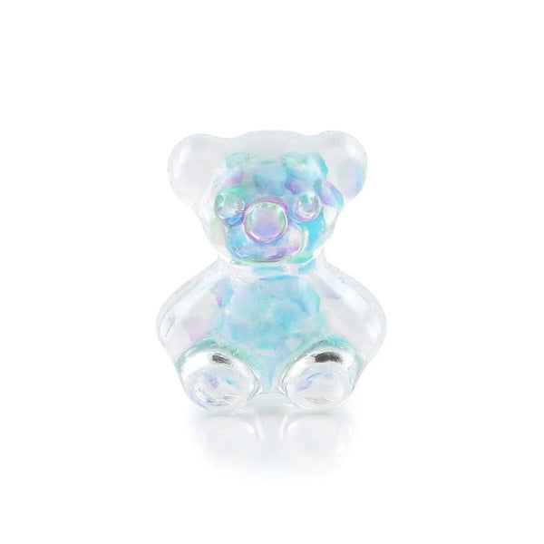Pot of 5 Charms - Baby Blue Glitter Teddybear   Naio Nails