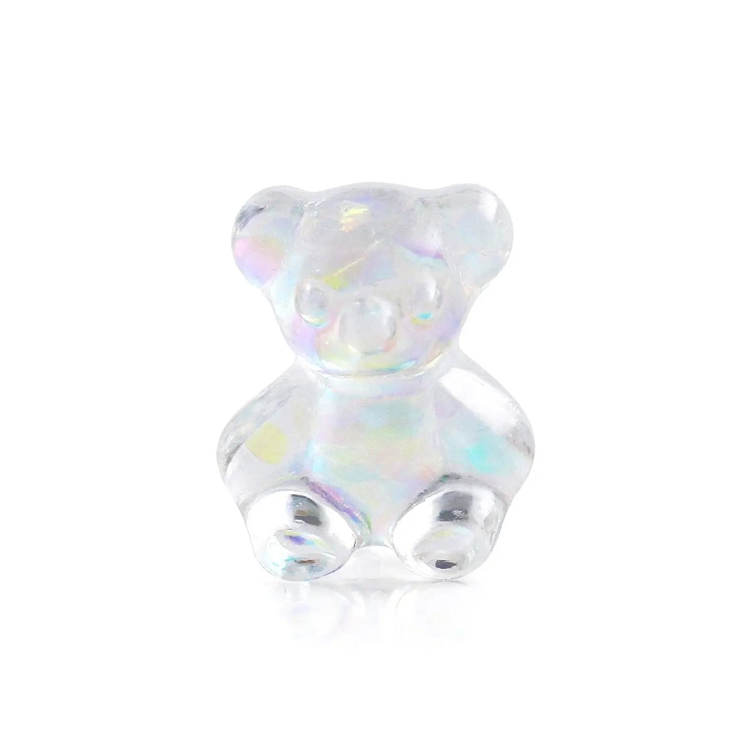 Pot of 5 Charms - Iridescent Glitter Teddybear   Naio Nails