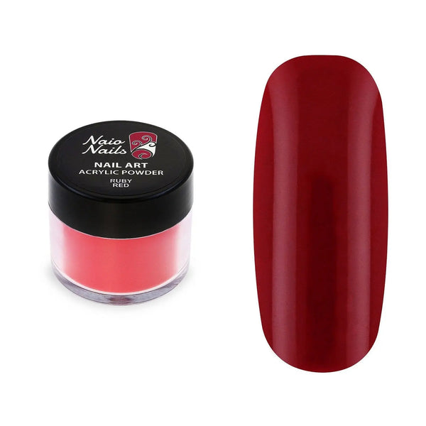 Ruby Red Acrylic Powder - 12g   Naio Nails