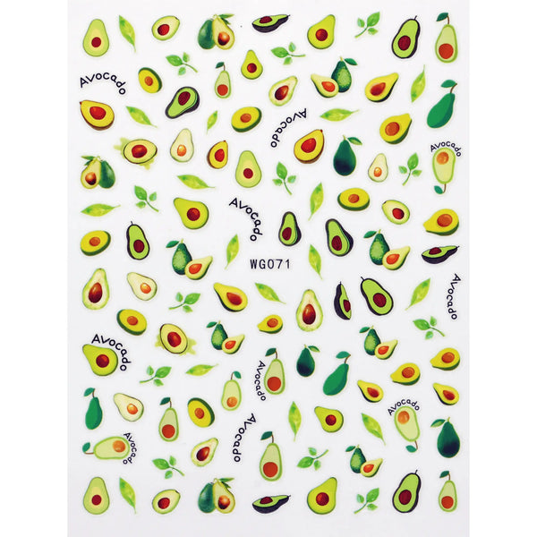 Avocado Nail Art Stickers   Naio Nails