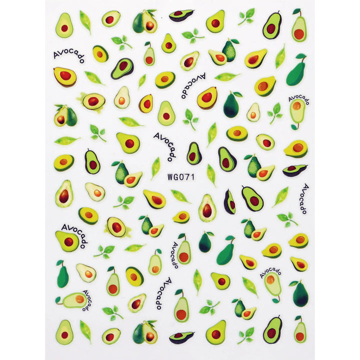 Avocado Nail Art Stickers   Naio Nails