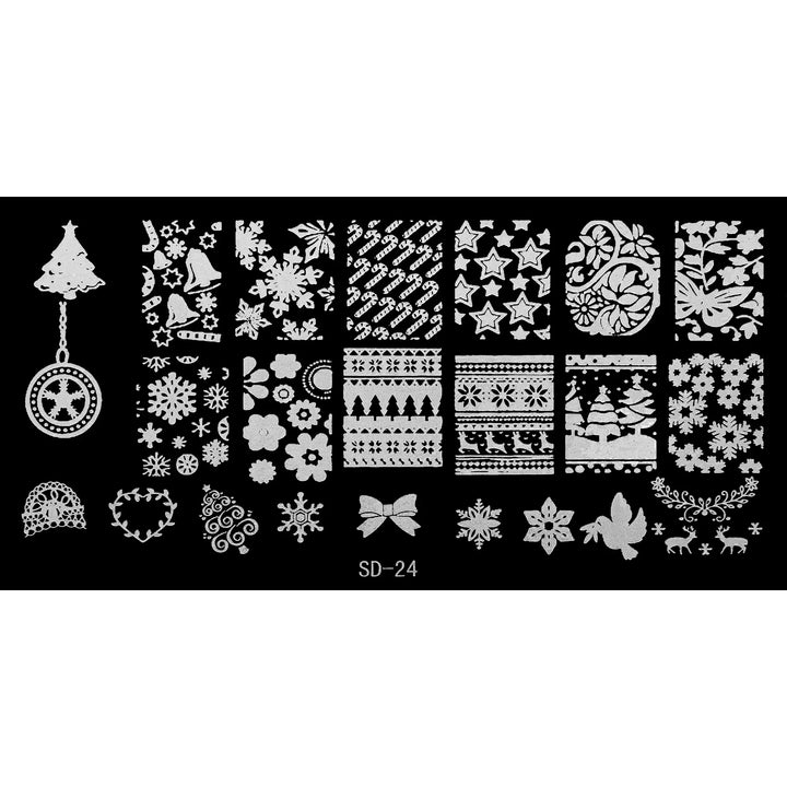 Stamping Plate - SD-024   Naio Nails