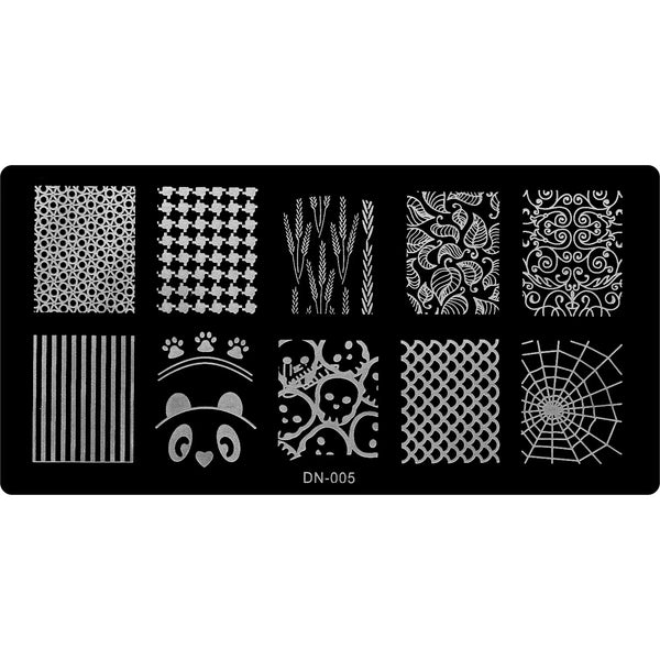 Stamping Plate - DN-005   Naio Nails