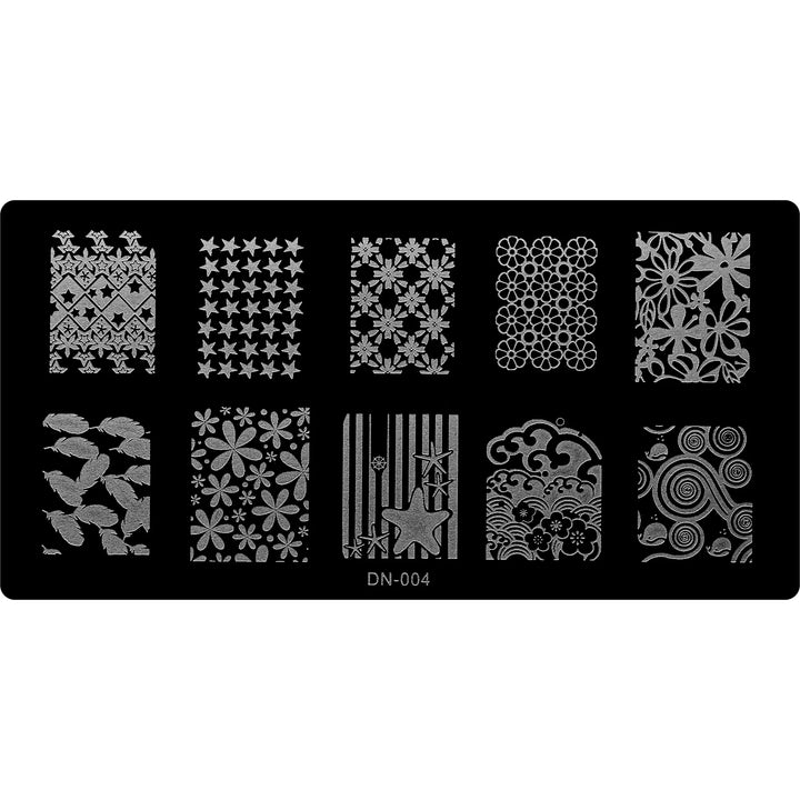 Stamping Plate - DN-004   Naio Nails