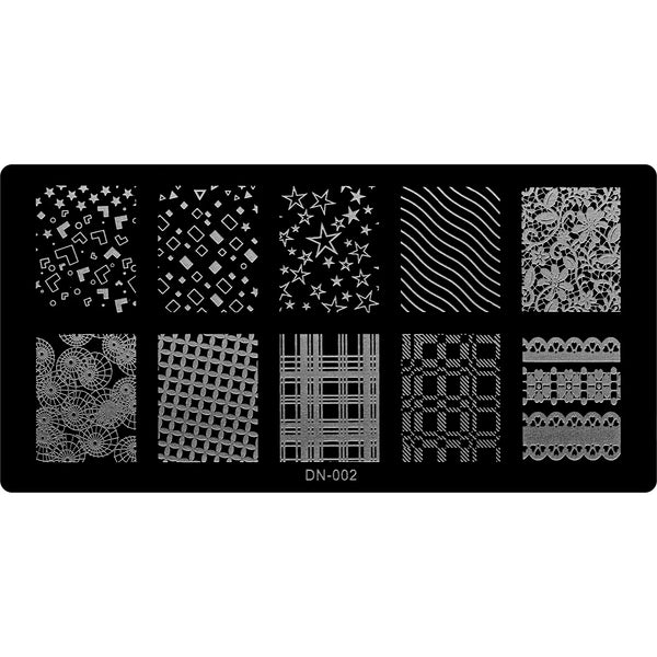 Stamping Plate - DN-002   Naio Nails
