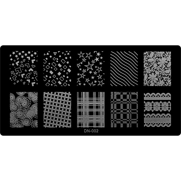 Stamping Plate - DN-002   Naio Nails