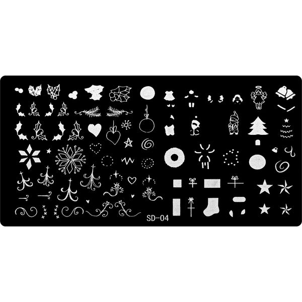 Stamping Plate - SD-004   Naio Nails