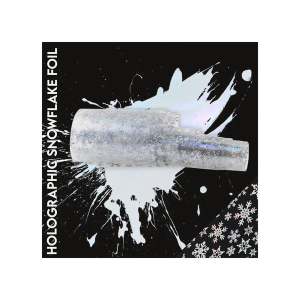 NF-059 Holographic Snowflake - Transfer Foil Strip   Naio Nails