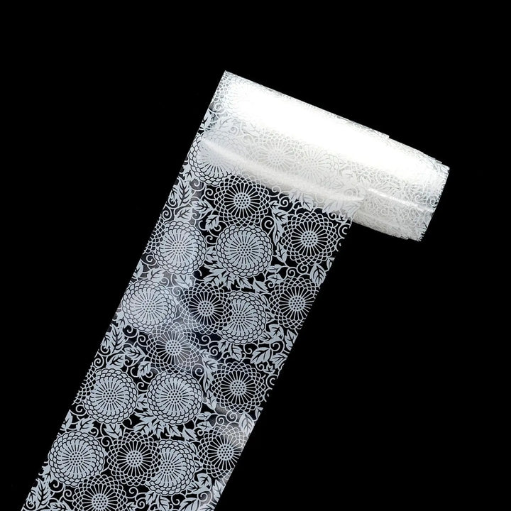 NFS-002 Black & White Lace - Transfer Foil Set   Naio Nails