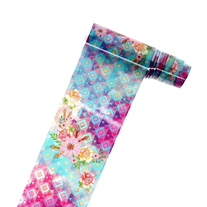 TFS-21 Colourful Floral Foil Set   Naio Nails