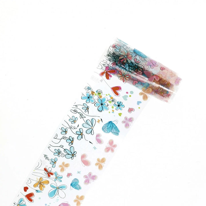 Transparent Butterflies and Flowers TFS-22   Naio Nails