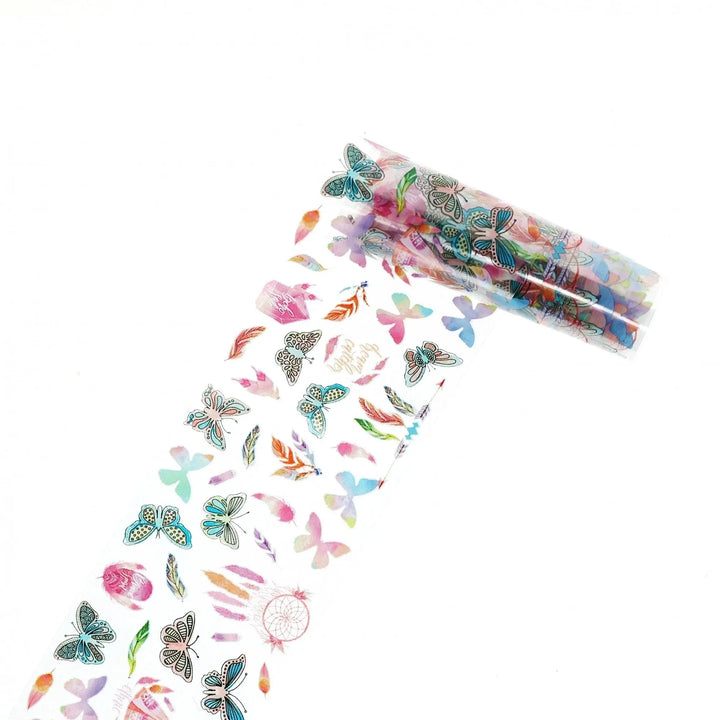 Transparent Butterflies and Flowers TFS-22   Naio Nails