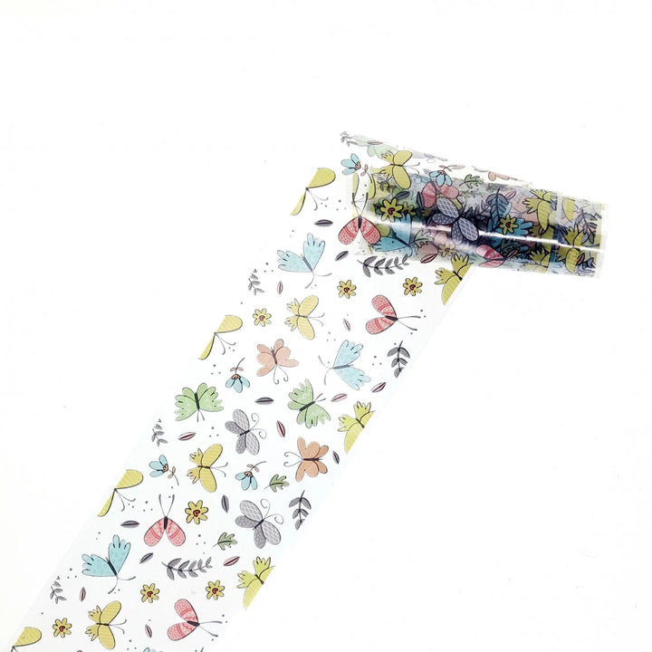 Transparent Butterflies and Flowers TFS-22   Naio Nails