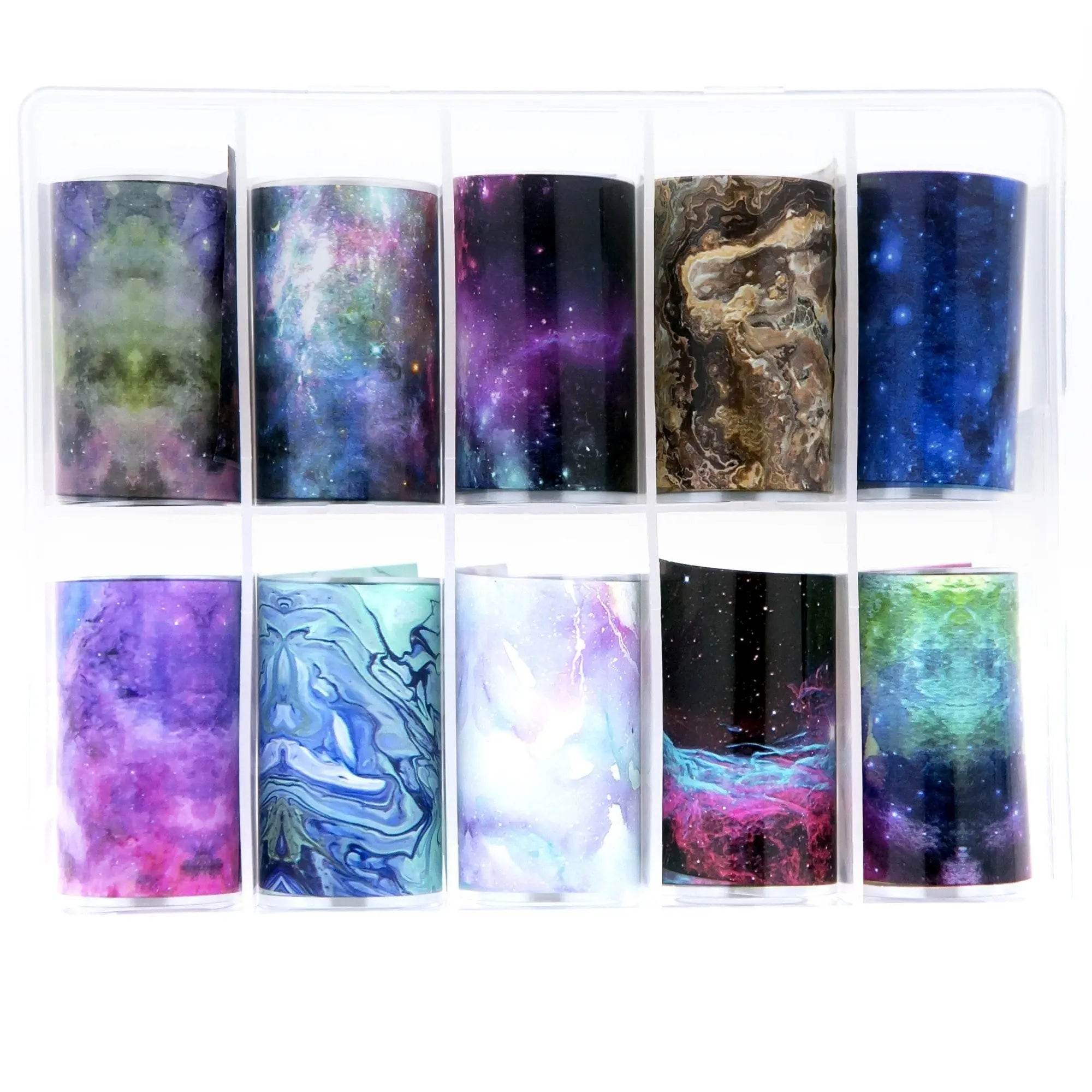 NFS-004 Cosmic, Galaxy & Marble - Transfer Foil Set   Naio Nails
