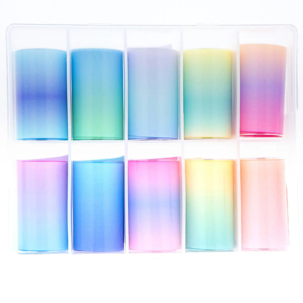 NFS-017 Pastel Ombré - Transfer Foil Set   Naio Nails