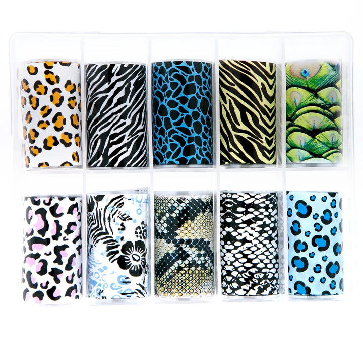 TFS-109 Vibrant Animal Set of Foils   Naio Nails