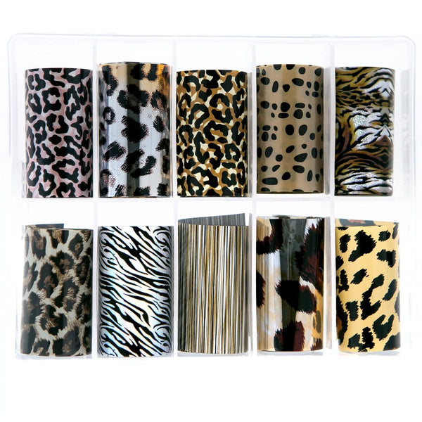 TFS-153 Assortment of Animal Design Foils   Naio Nails