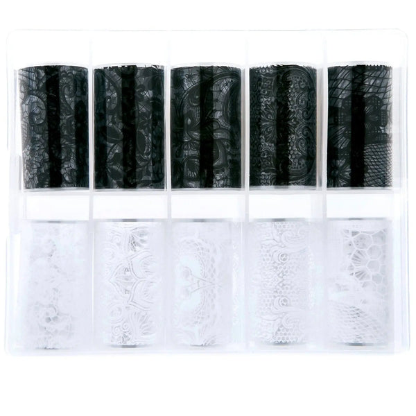 TFS-126 Lace Pattern Selection of Foils   Naio Nails