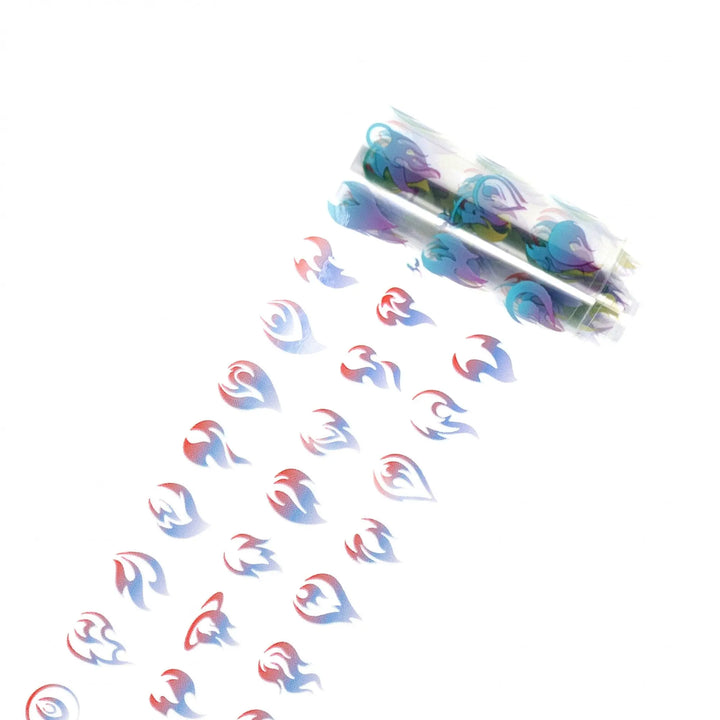 TFS-112 Flames (B) - Transfer Foil Set   Naio Nails