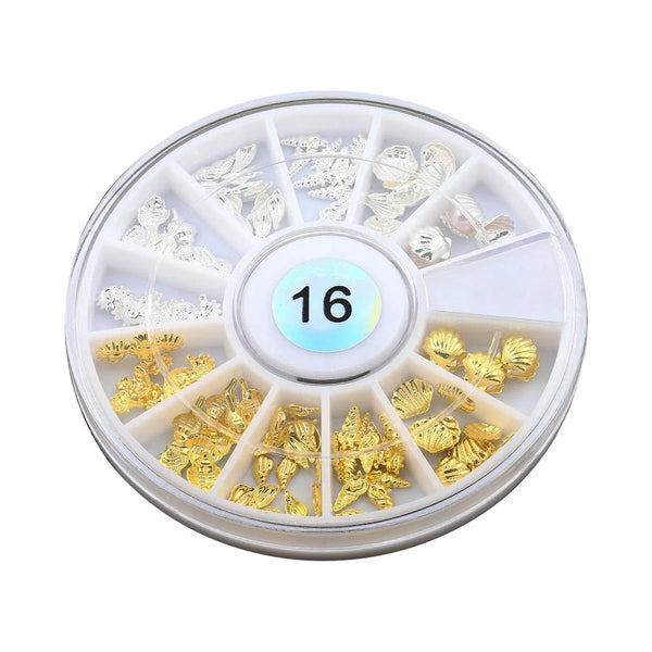 Metallic Nail Art Decals - Gold & Silver Sea   Naio Nails