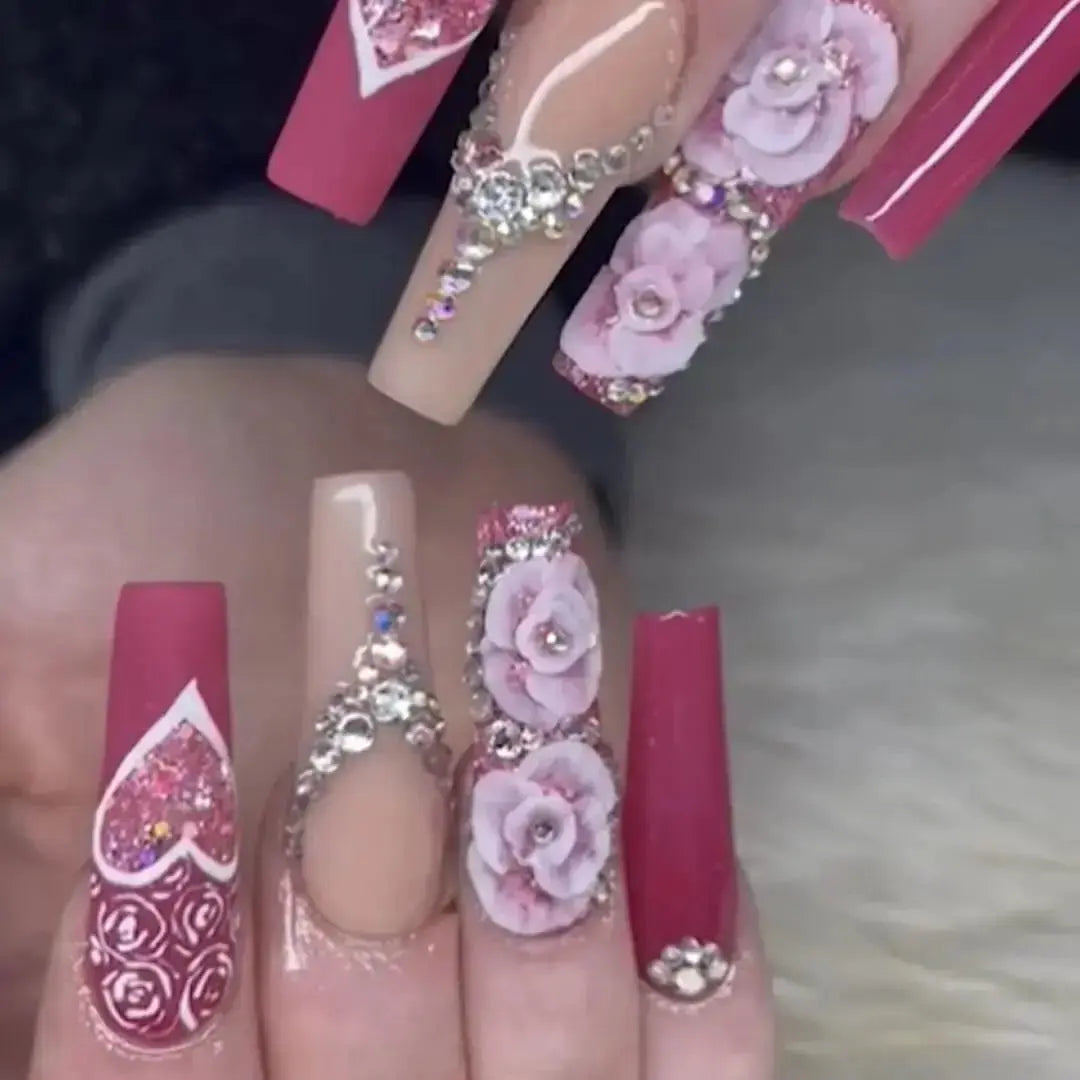 Love Hearts | Nail Art Glitter | C53   Naio Nails