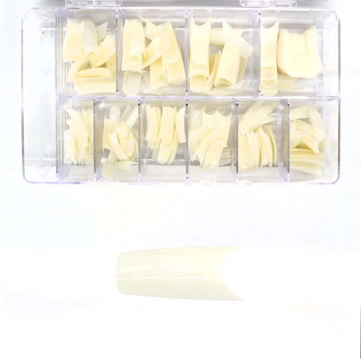 Millennium Competition Natural Nail Tips - 400 Tips (Square)   Naio Nails