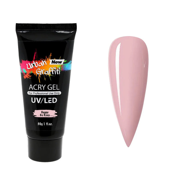 AcryGel Tube - Happy Go Rosy 30g   Naio Nails