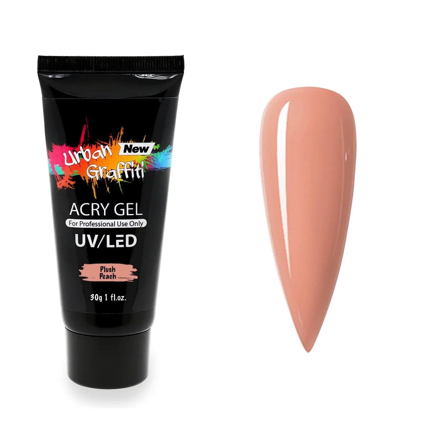 AcryGel Tube - Plush Peach 30g   Naio Nails