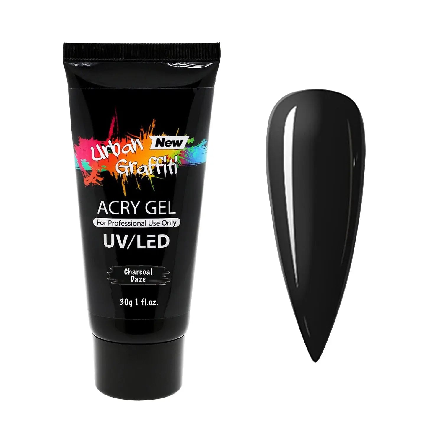 AcryGel Tube - Charcoal Daze 30g   Naio Nails