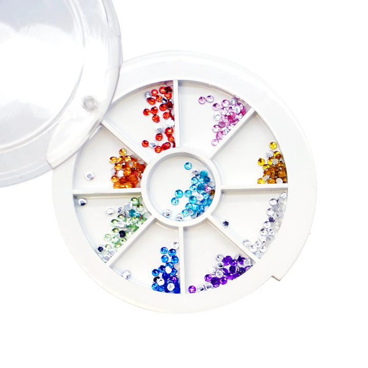 Multicoloured Nail Art Gems   Naio Nails