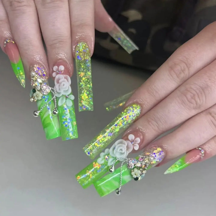 Toxic Apple Ultra Neon Acrylic Powder - 12g   Naio Nails