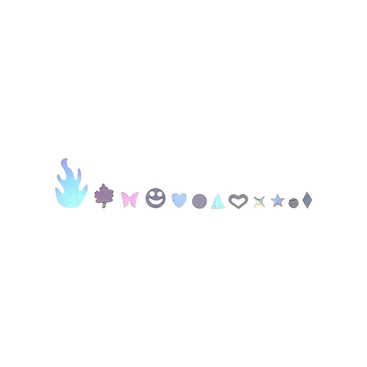 Glitter Set - NGS-015 - Various Holographic Shapes   Naio Nails