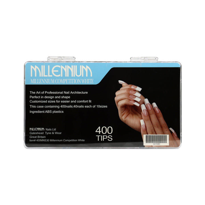 Millennium Competition White 400 Tips Sizes 1-10