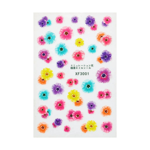 Neon Floral Nail Art Stickers   Naio Nails