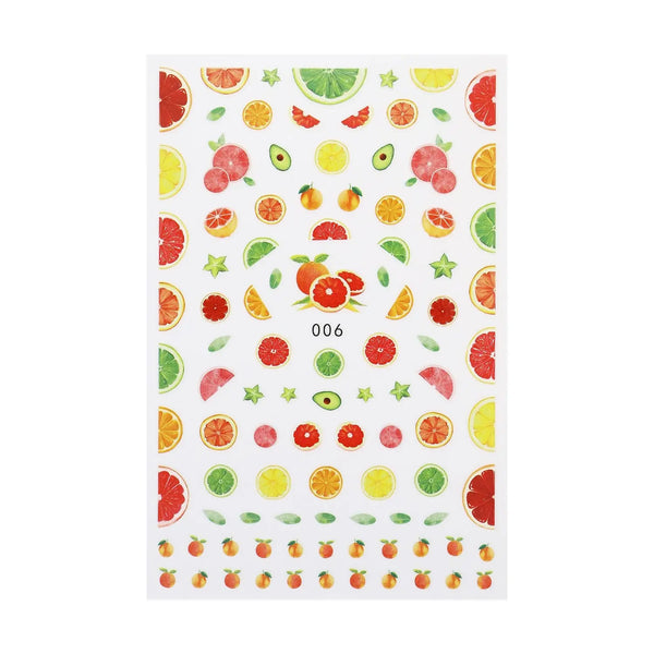 Sticker Sheet - Citrus Fruit   Naio Nails