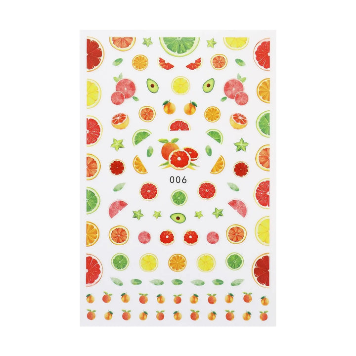 Sticker Sheet - Citrus Fruit   Naio Nails