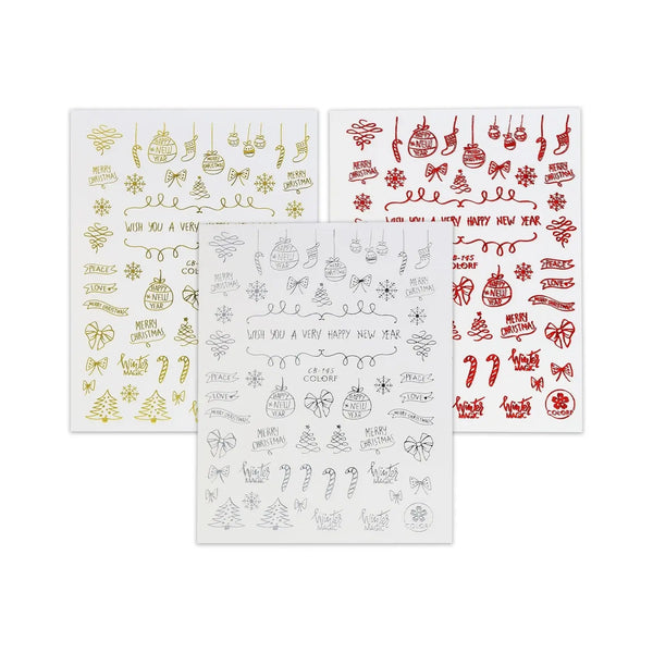 Christmas Sticker - Slogans & Candy Canes   Naio Nails