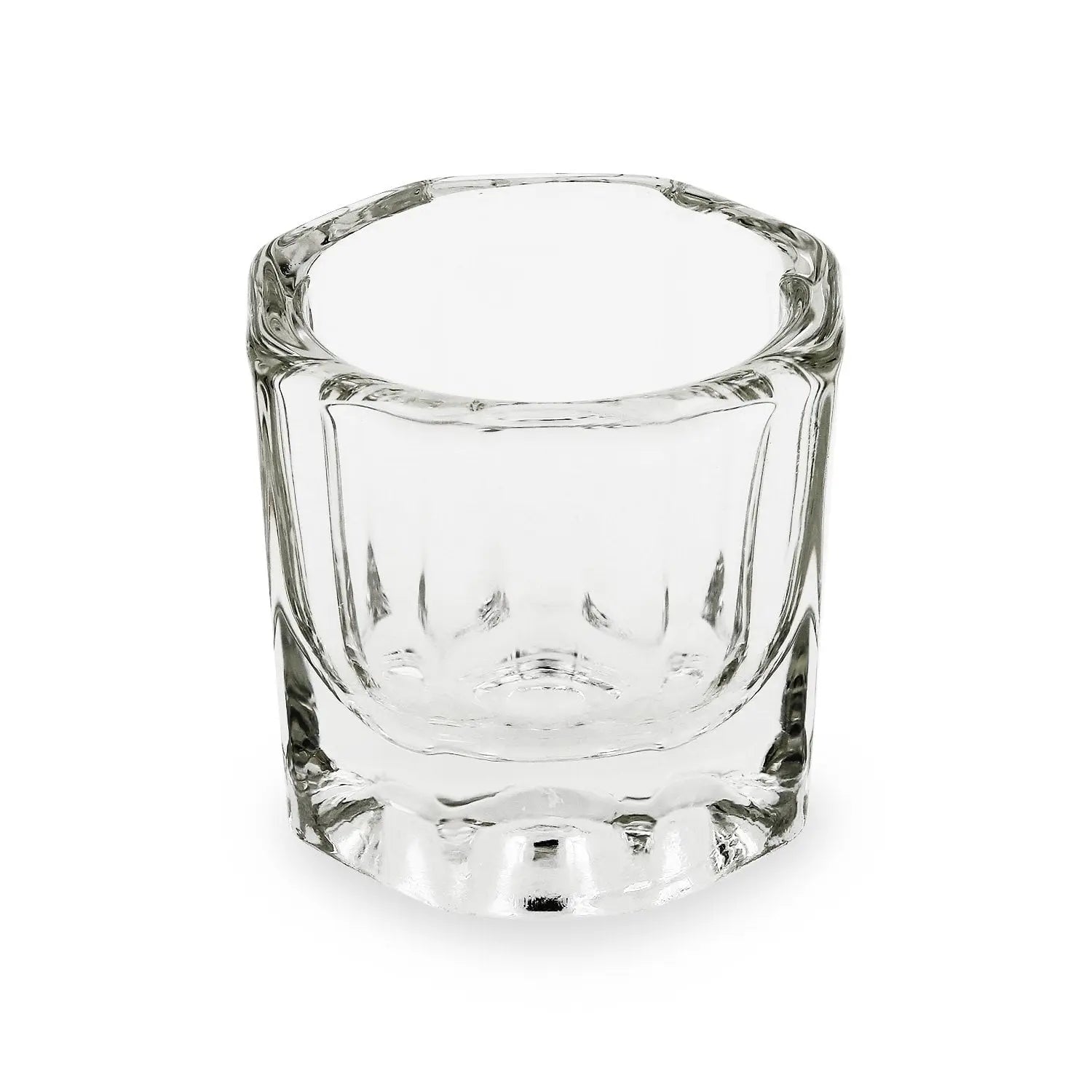 Crystal / Glass Dappen Dish & Stainless Steel Lid   Naio Nails