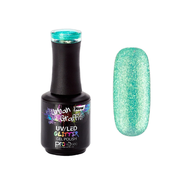 Mermaid Scales - UGGP-A0920 Urban Graffiti - Ocean Green Gel Polish 15ml   Naio Nails