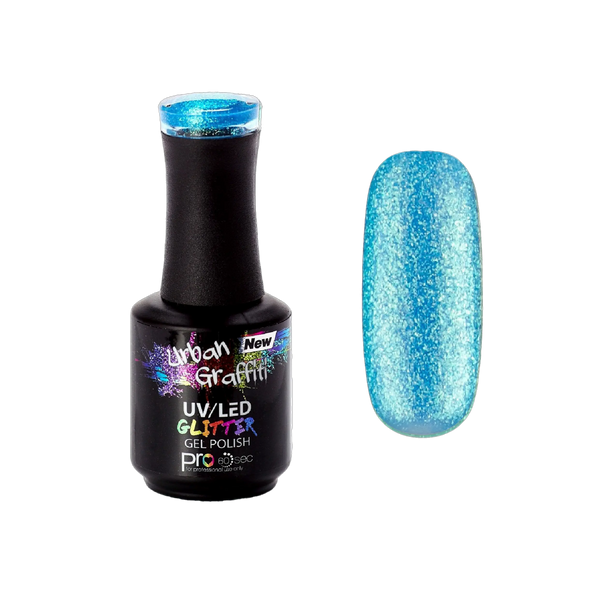 Mermaid Tears - UGGP-A0921 Urban Graffiti Aqua Glitter Gel Polish 15ml   Naio Nails