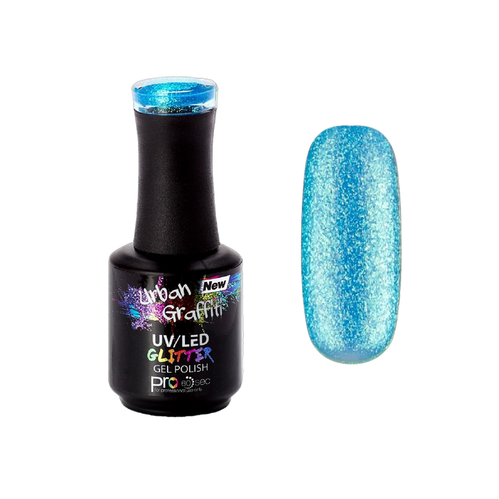 Mermaid Tears - UGGP-A0921 Urban Graffiti Aqua Glitter Gel Polish 15ml   Naio Nails