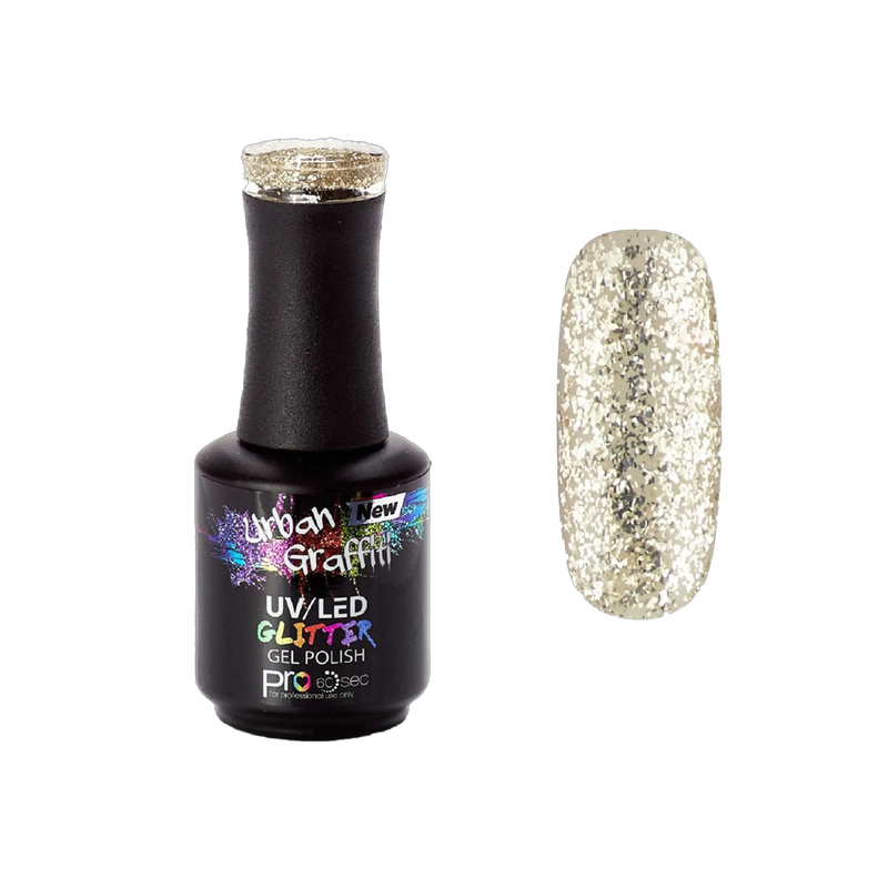 Midas Touch - UGGP-A0914 Urban Graffiti kuldne sädelev geel-lakk 15ml