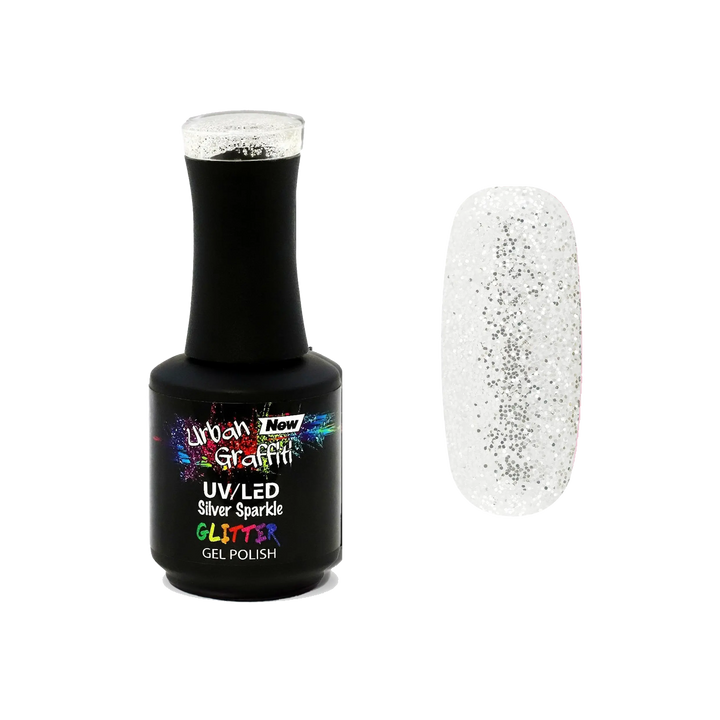 Silver Sparkle - UGGP-A0293 Urban Graffiti Gel Polish 15ml   Naio Nails